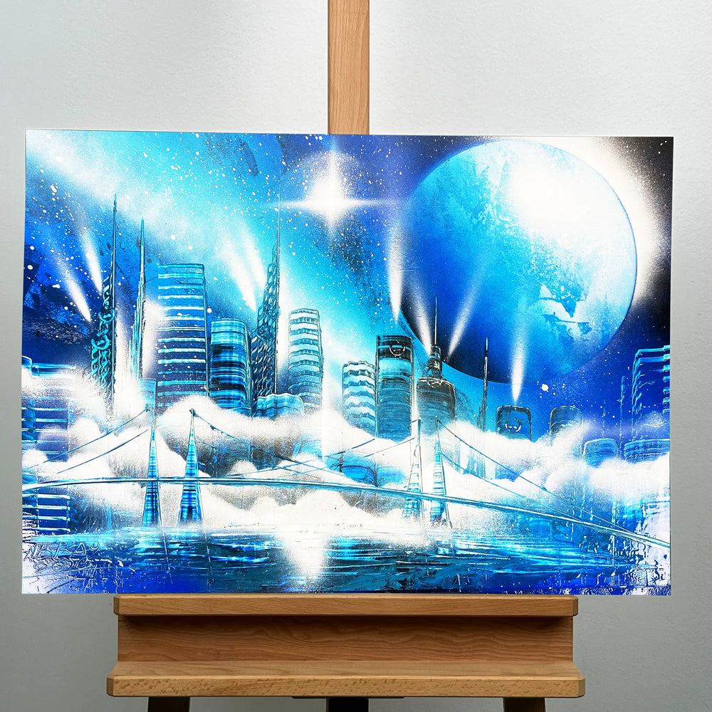 Cerulean Urban Glow