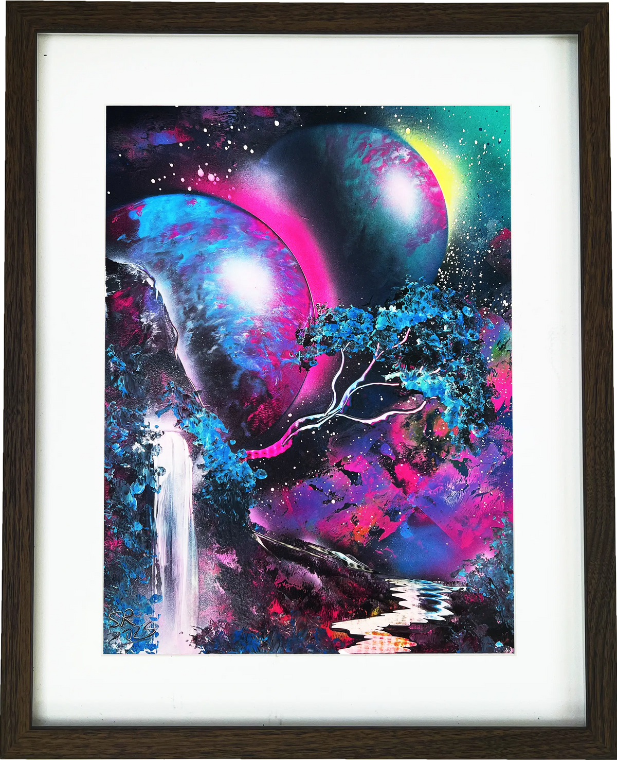 "Vivid Cascade" - Original 35x50 [Paper]