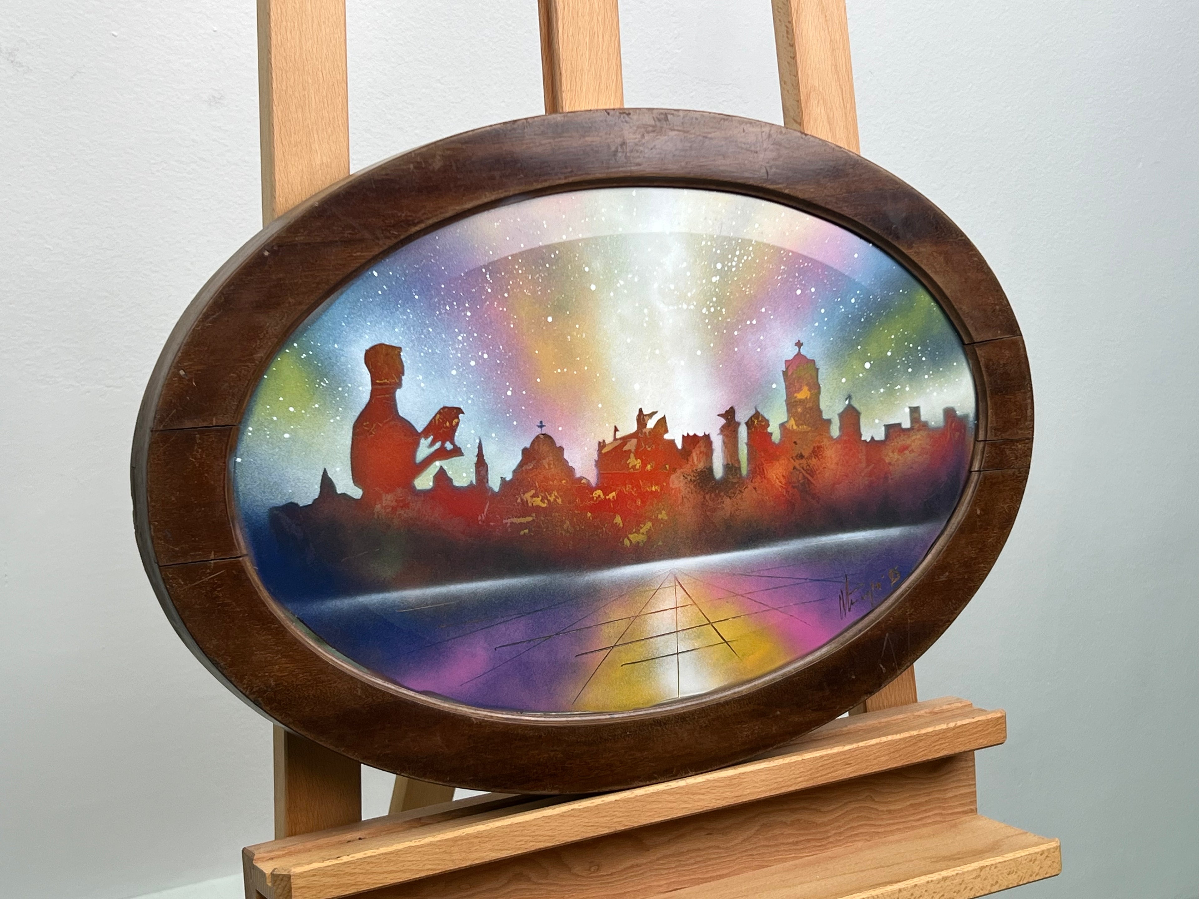 Multicolor Impressionist Urban Oval - Belgrade