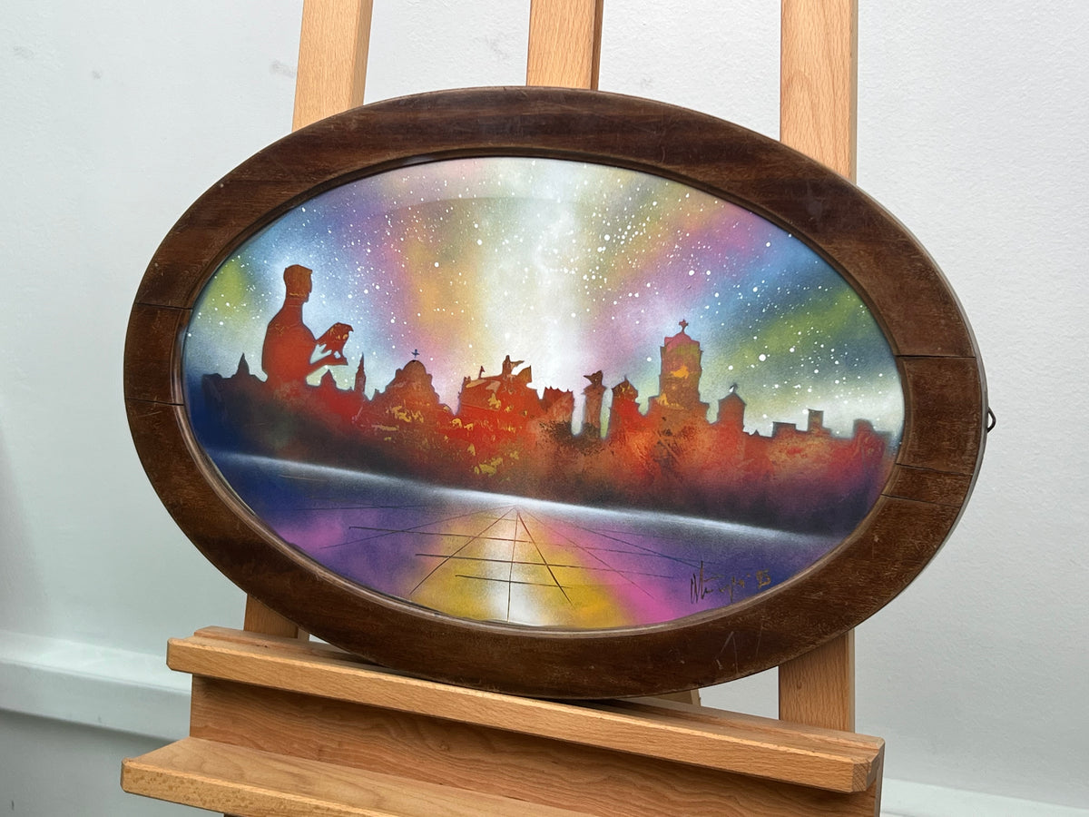 Multicolor Impressionist Urban Oval - Belgrade