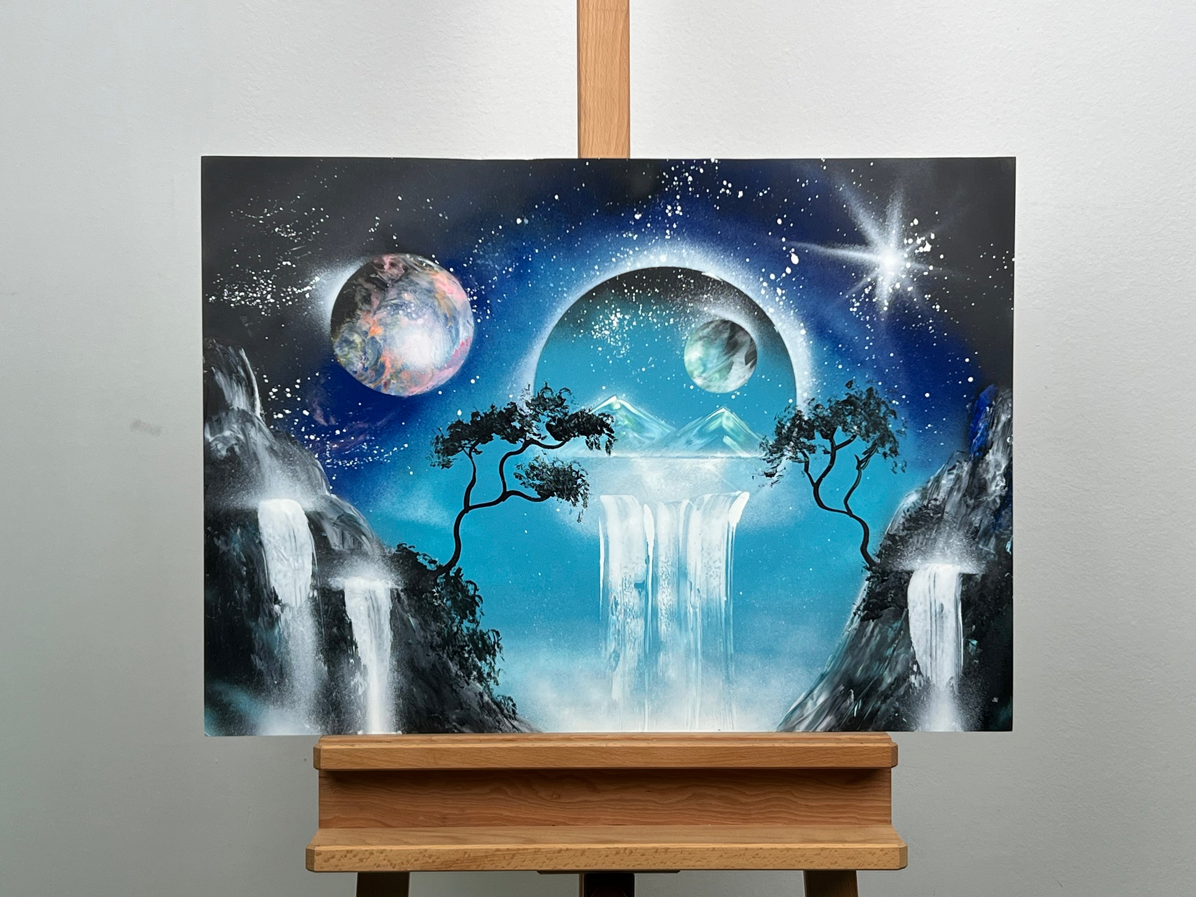 Celestial Moonlight Cascade