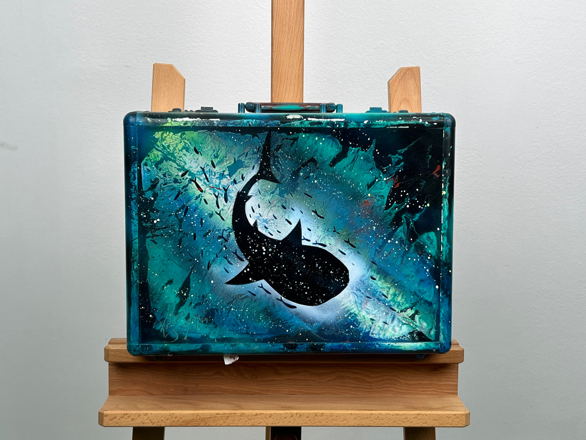 Deep Sea Surrealist Gradient Suitcase