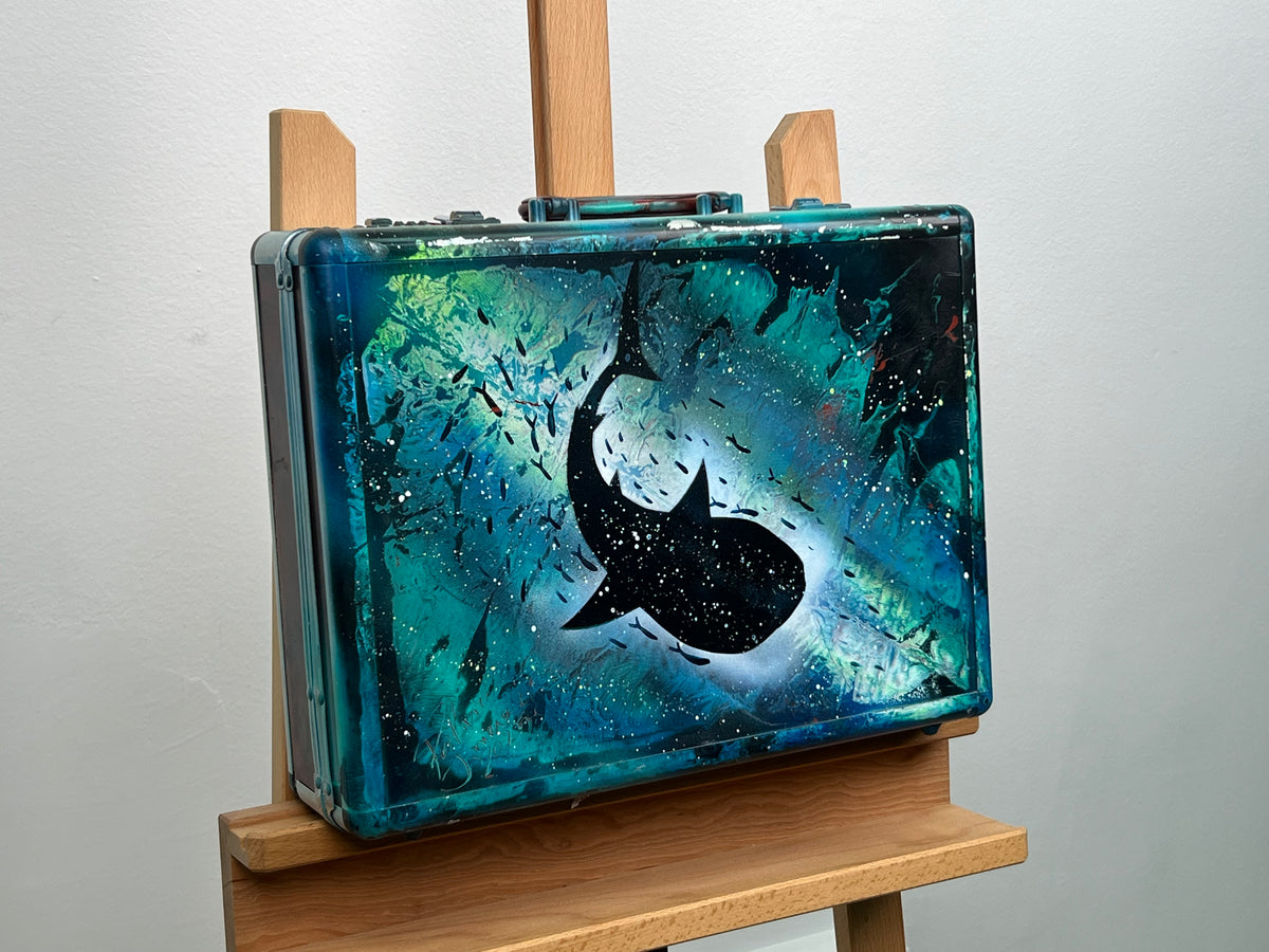 Deep Sea Surrealist Gradient Suitcase