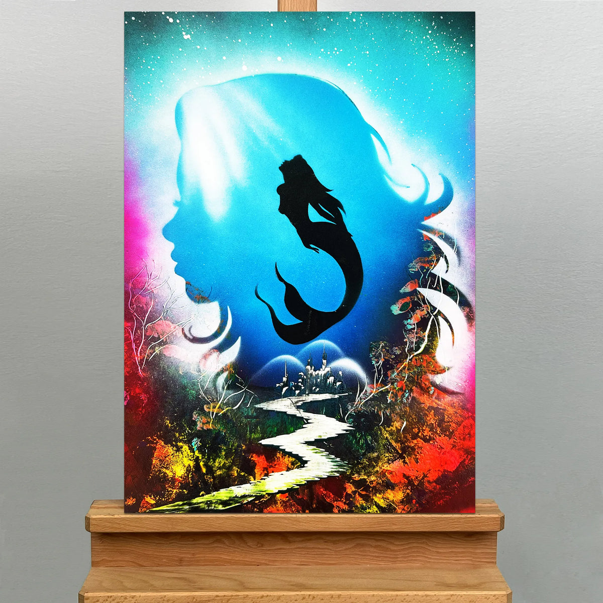 Abyssal Mermaid Silhouette