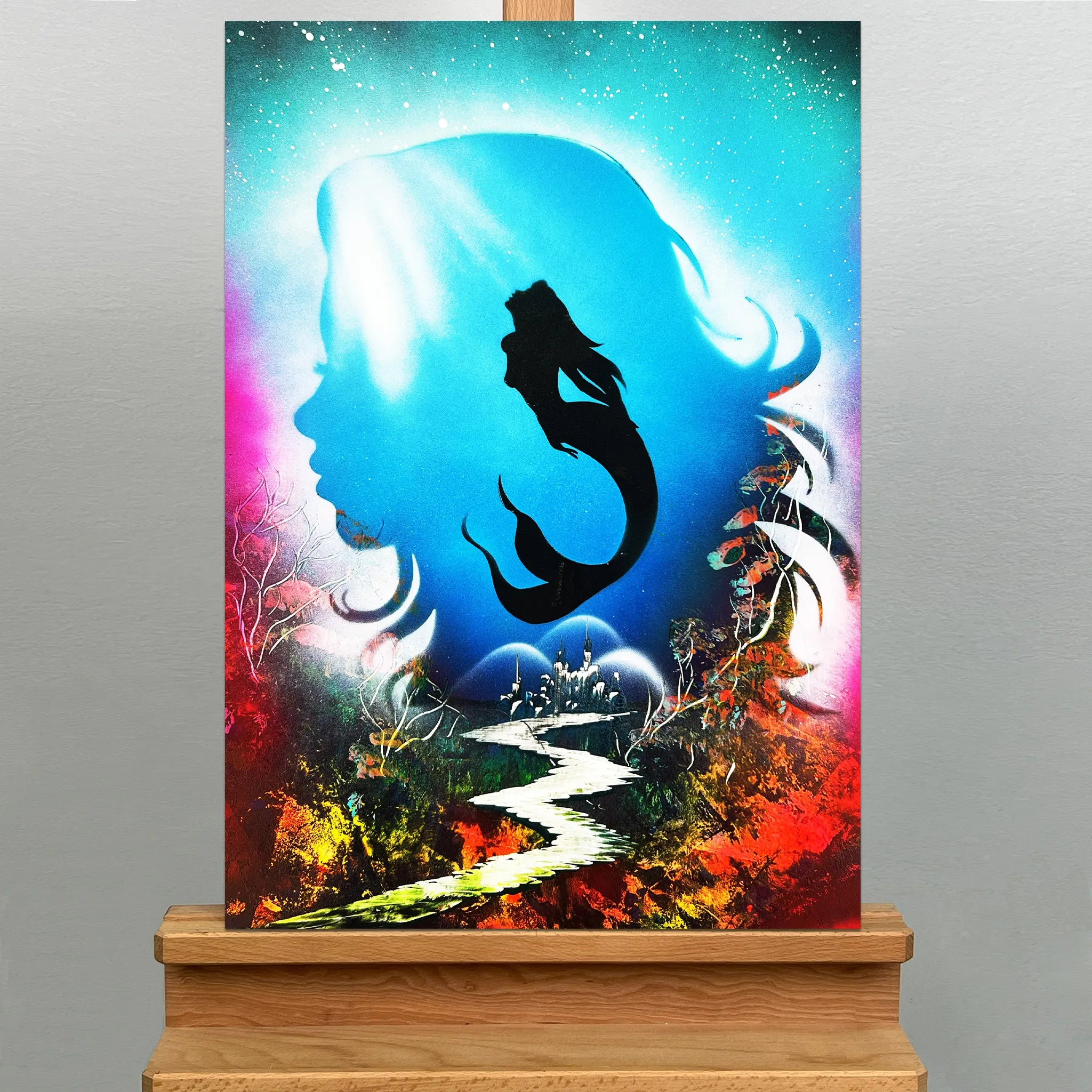 Abyssal Mermaid Silhouette