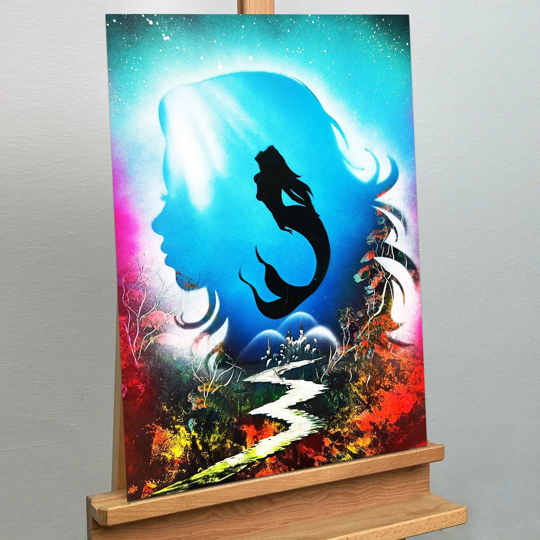 Abyssal Mermaid Silhouette