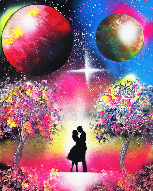 "Cosmic Embrace" - Original 35x50 [Paper]