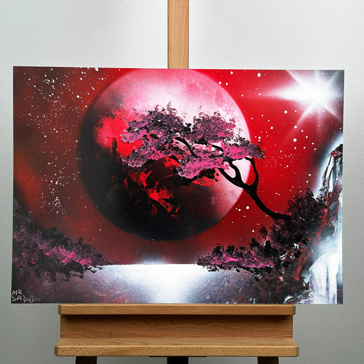 Fiery Crimson Reflection